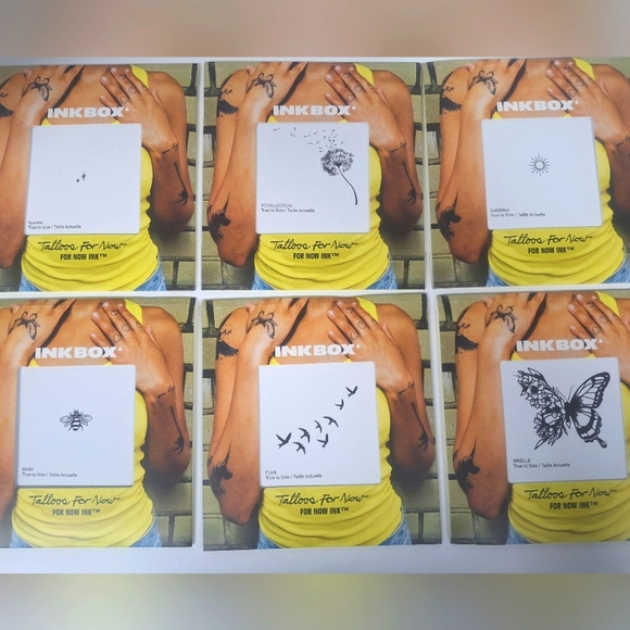 INKBOX Temporary Tattoo bundle- 6pk - New - Picture 1 of 1